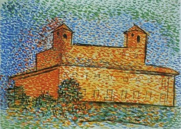 Artworks by 350 Famous Artists Painting - Villa Medici 1917 cubist Pablo Picasso